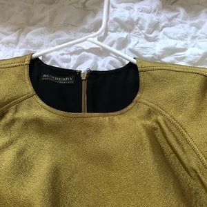 Cute Burberry gold metallic dress!